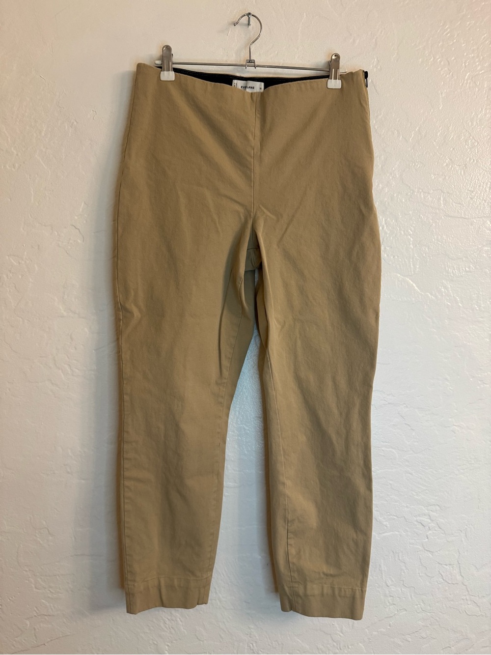 Everlane The Dream Pant Ankle Khaki Stretch Cotton Pants Women’s Size 10